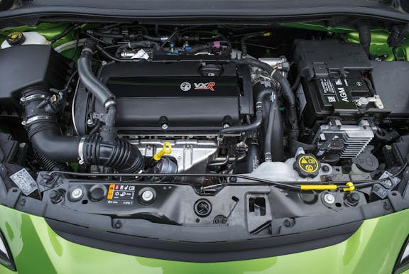 Engine shot of the Vauxhall Corsa