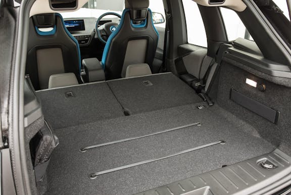 Boot shot of the BMW i3