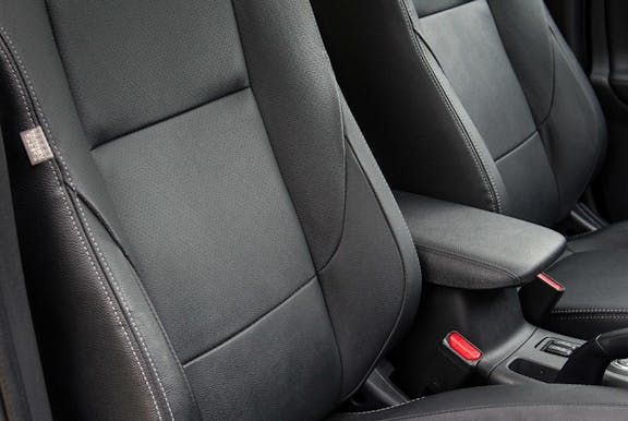 Front seat shot of the Mitsubishi Outlander