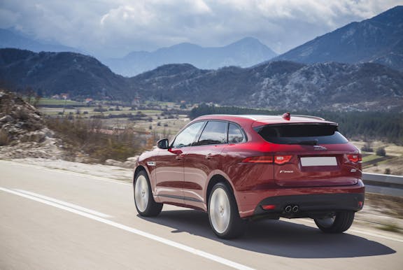 Rear exterior of the Jaguar F-Pace