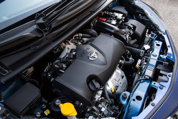 Engine shot of the Toyota Yaris
