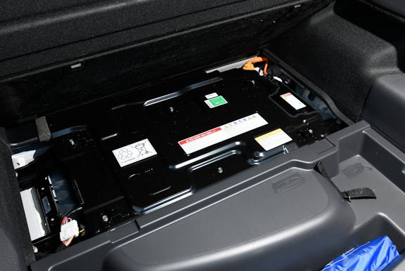 Battery shot of the Hyundai Ioniq