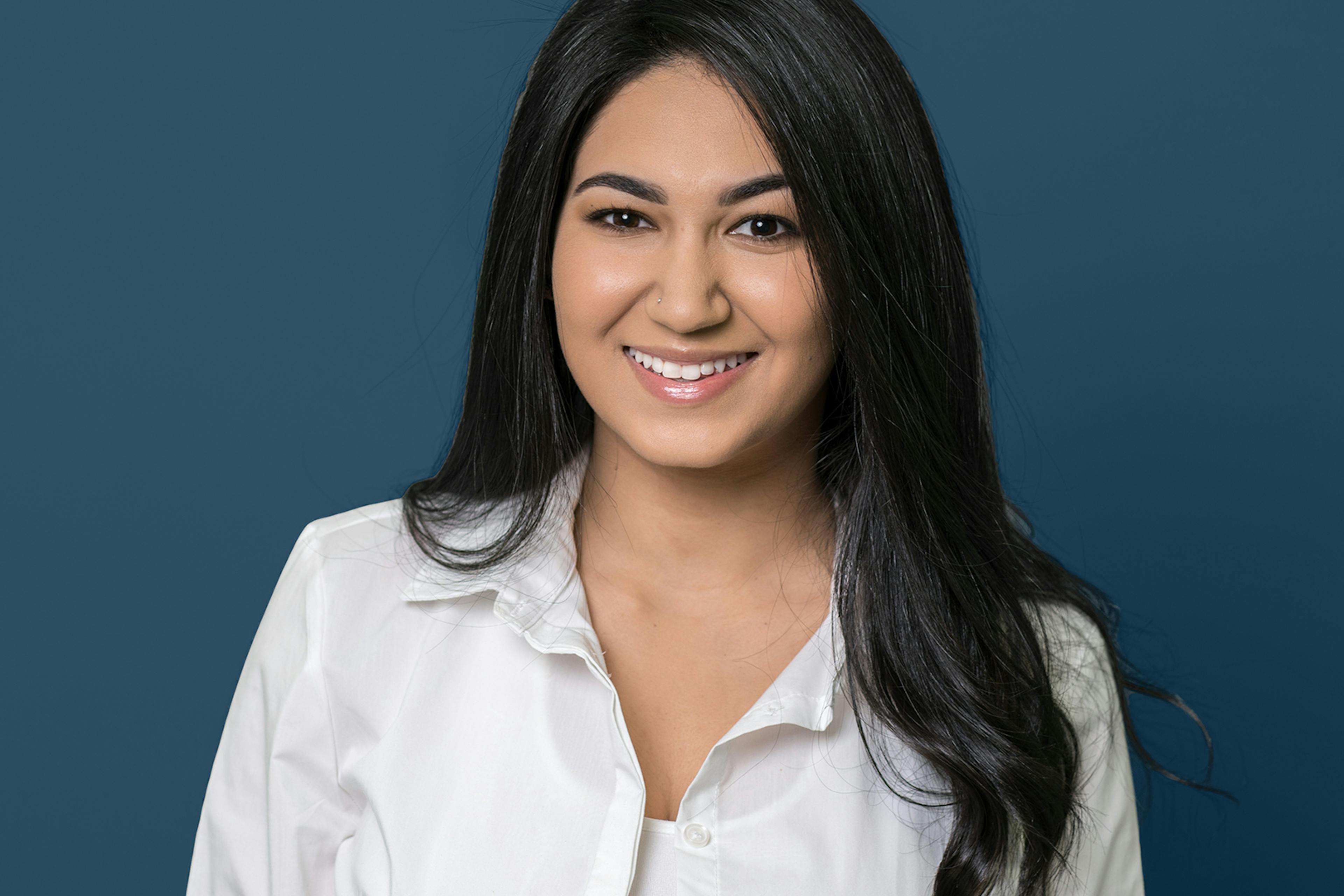 Jasmine, a hygienist at Vogue Dental Studios.