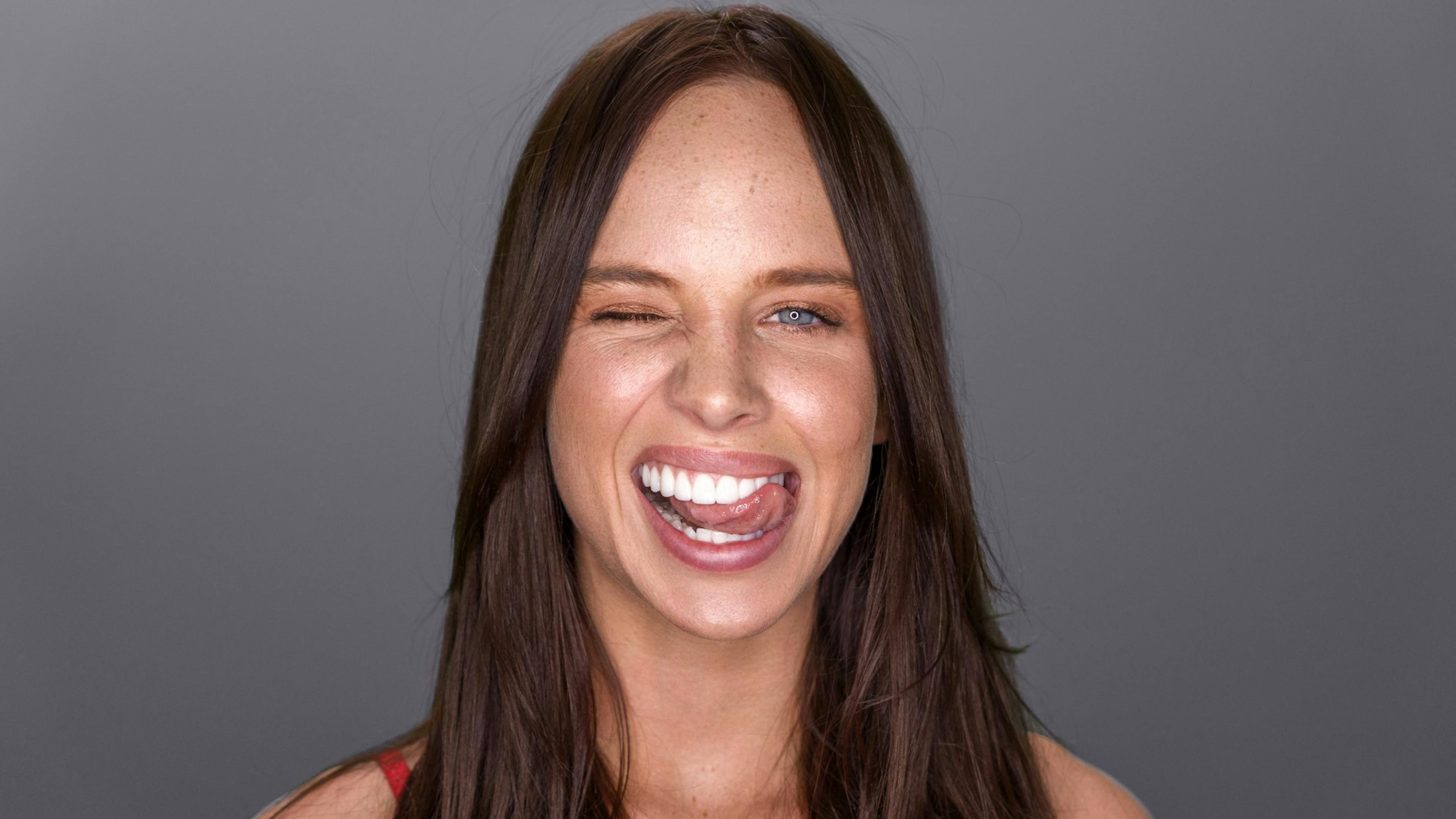 Bonnie Anderson winking with a smile