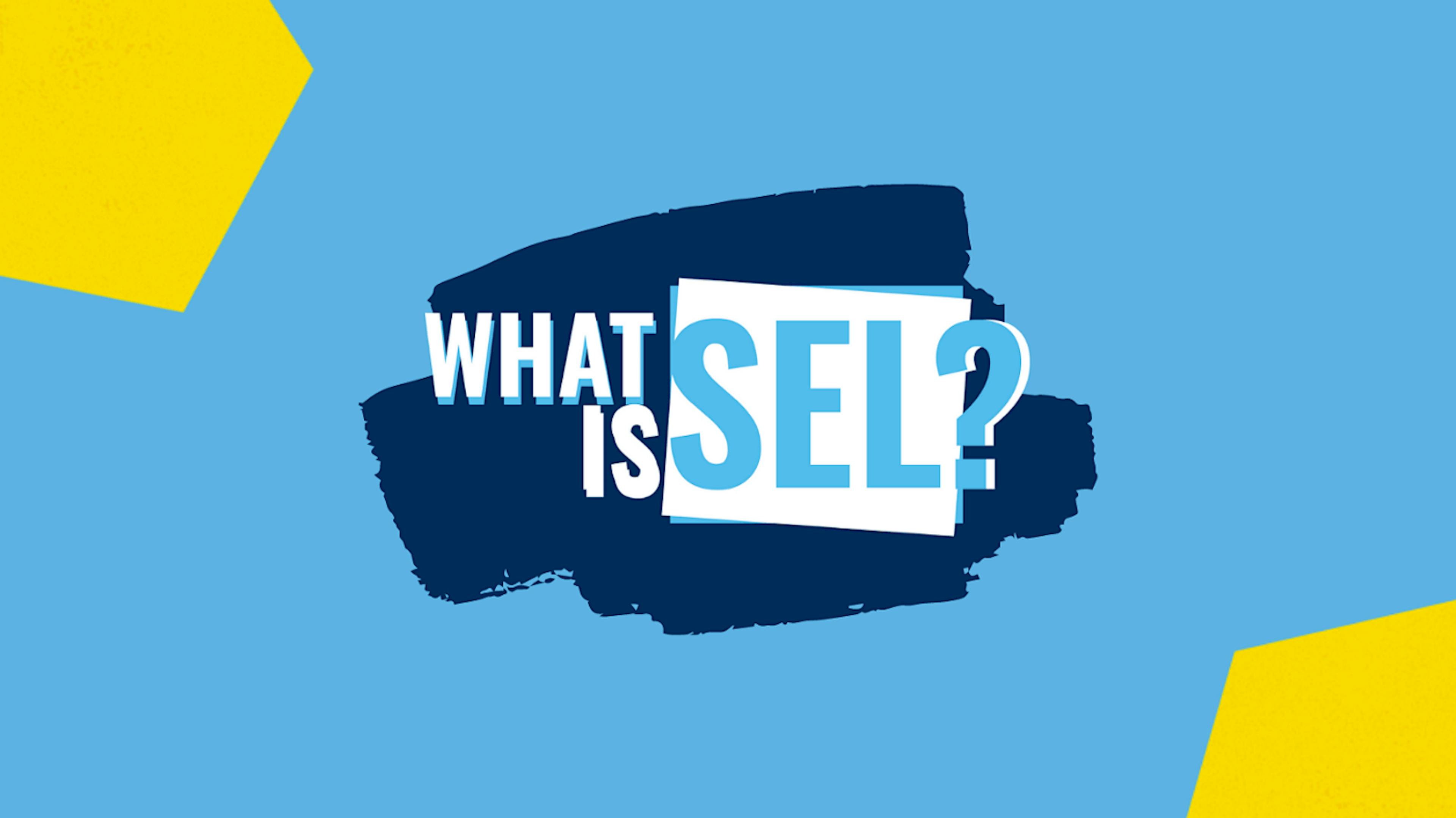'What is SEL' text on a blue backdrop