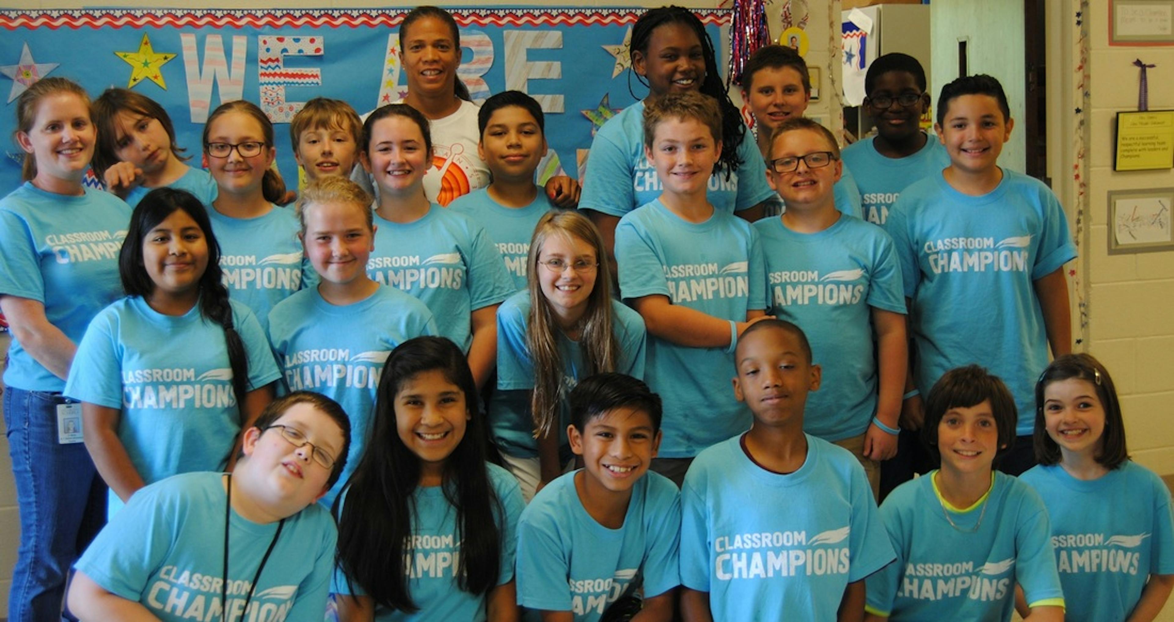 4 time Paralympian April Holmes visits a class.