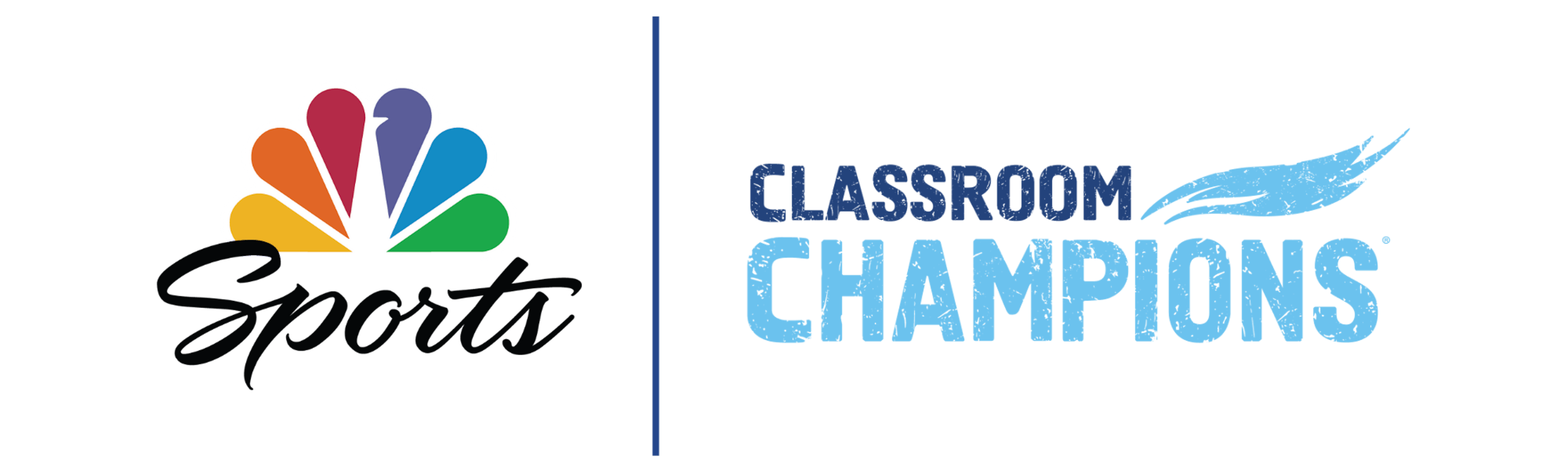 NBC Sports and Classroom Champions logos on a transparent background