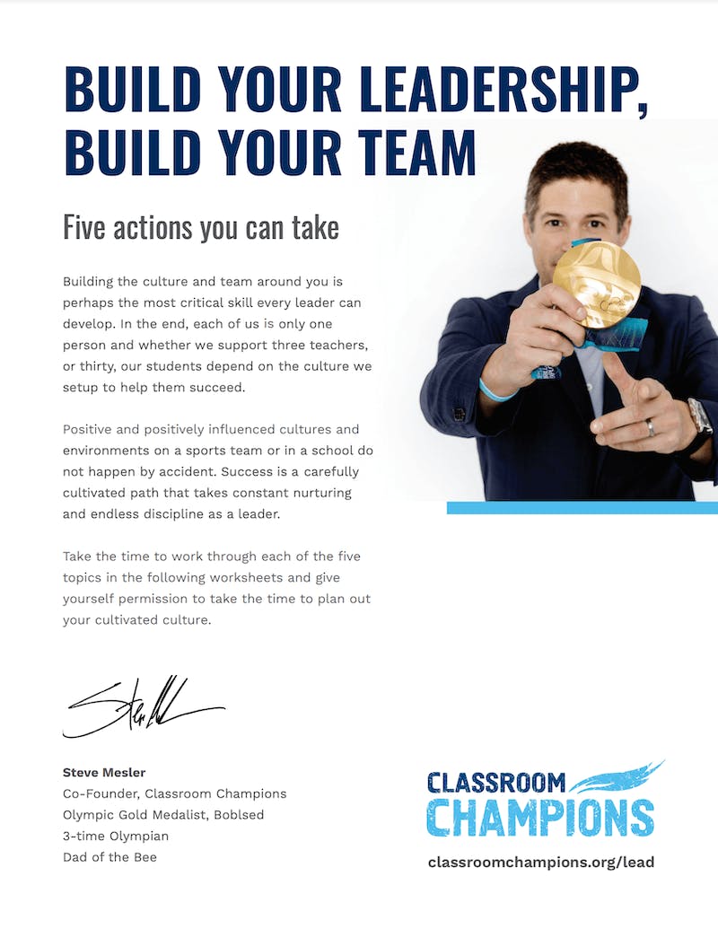 Preview image of a leadership building worksheet