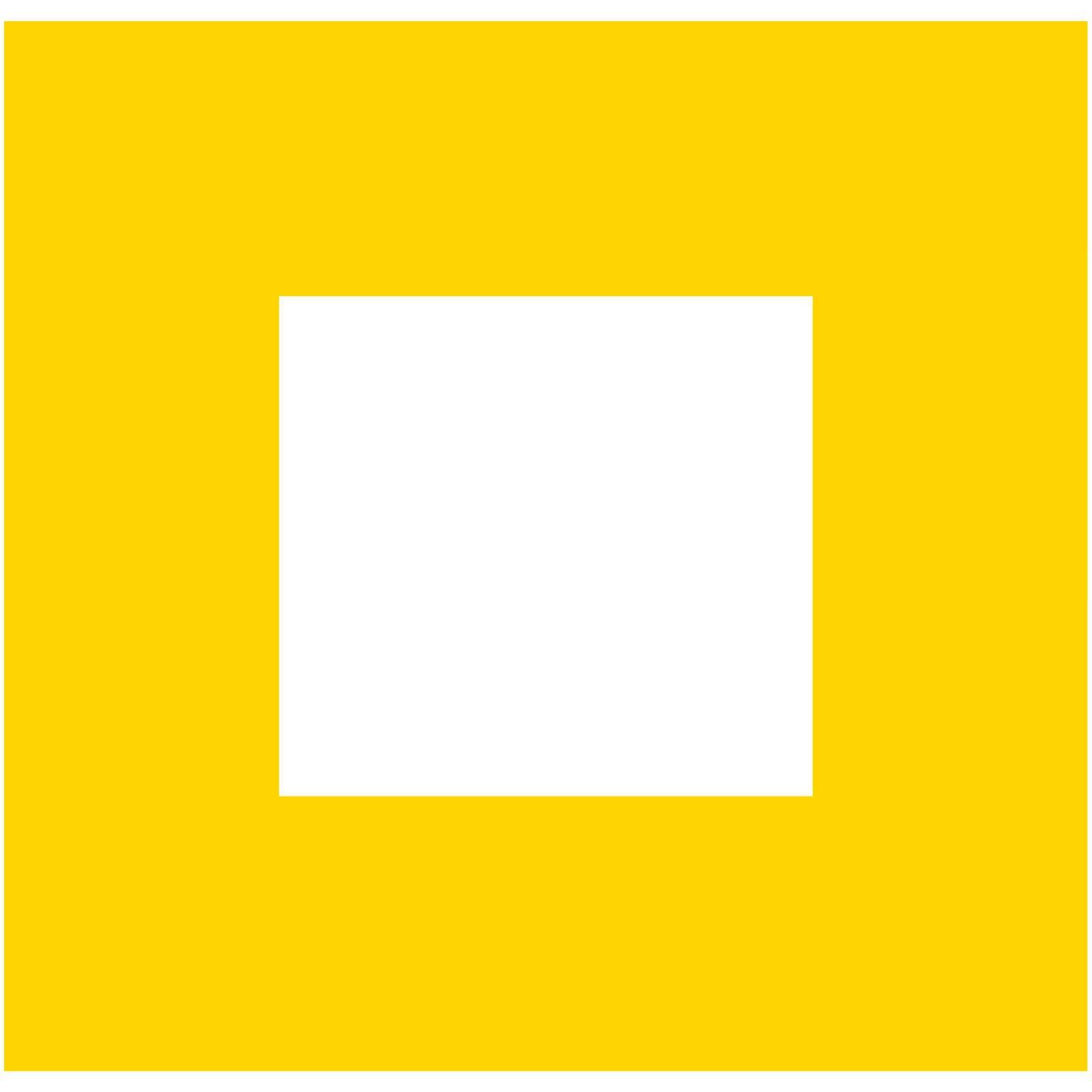A yellow square on a transparent background