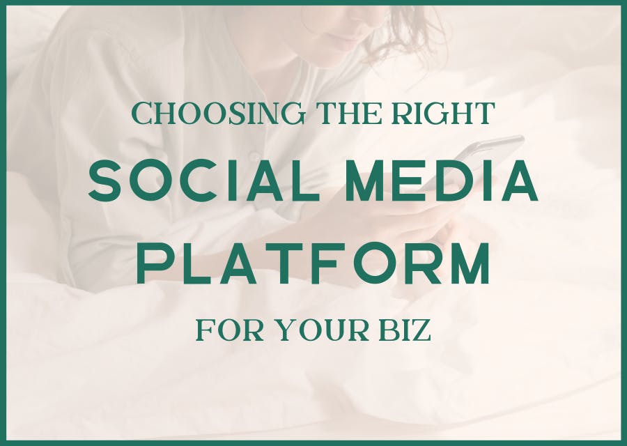 how to choose the right social media platform for your business