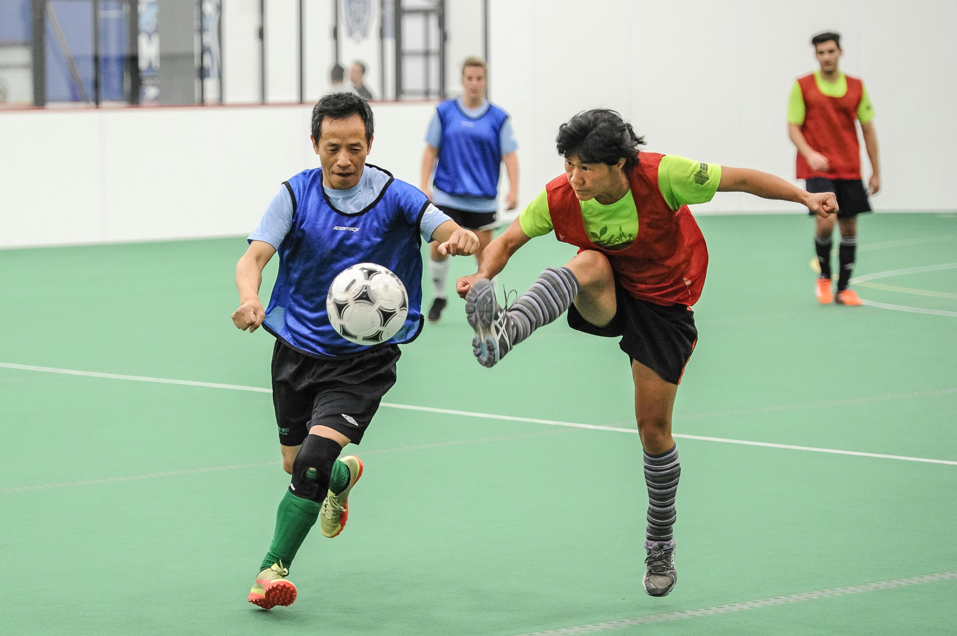 teams playing soccer