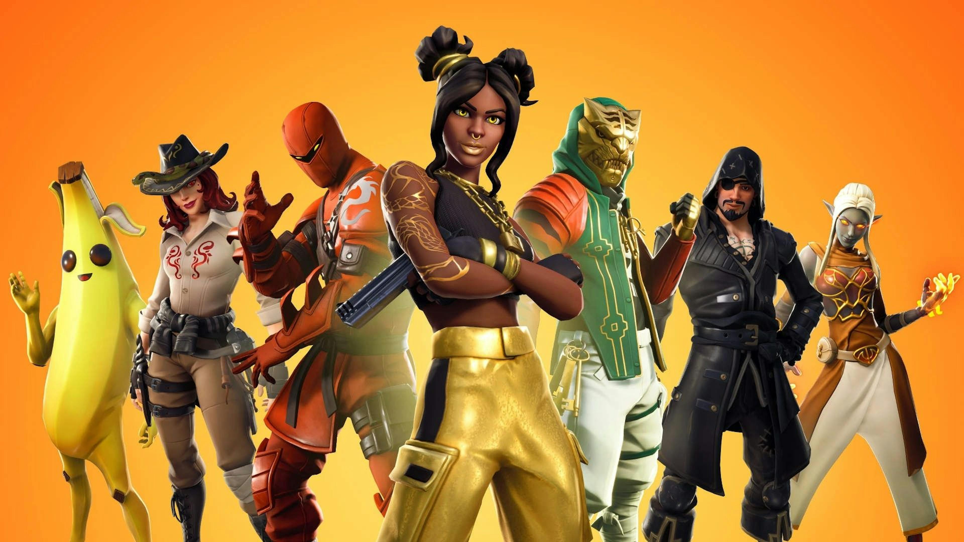 Characters from the game Fortnite