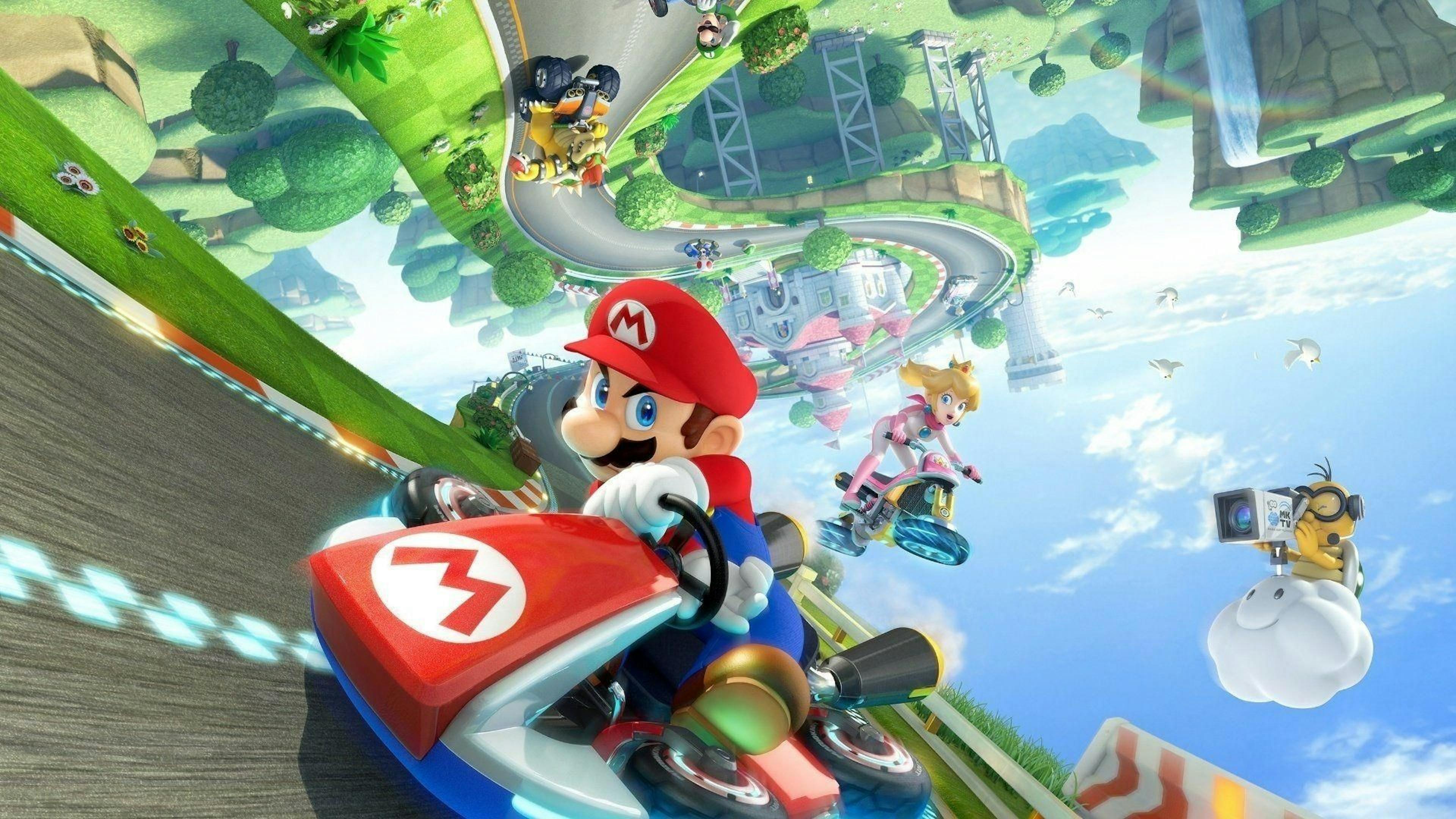 Image of characters from the game Mario Kart