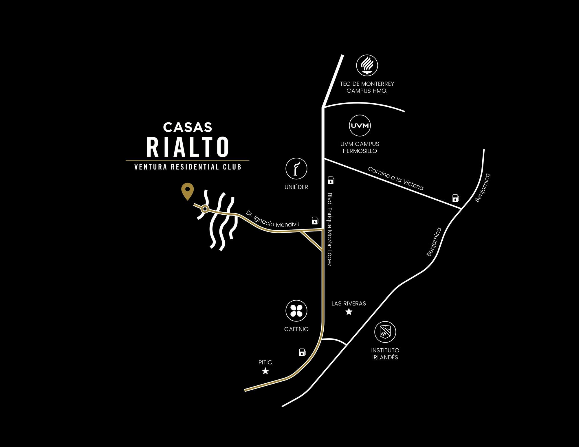 Rialto Mapa