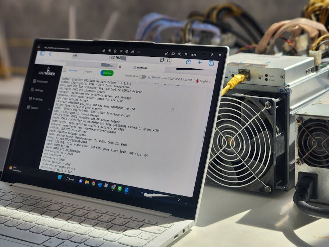 ขั้นตอนการดาวน์โหลด Log ของเครื่องขุด ASIC