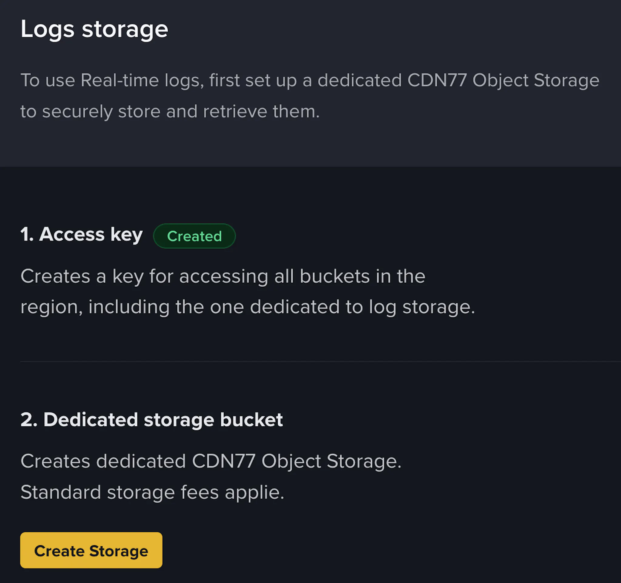Real-Time Logs | CDN77 documentation