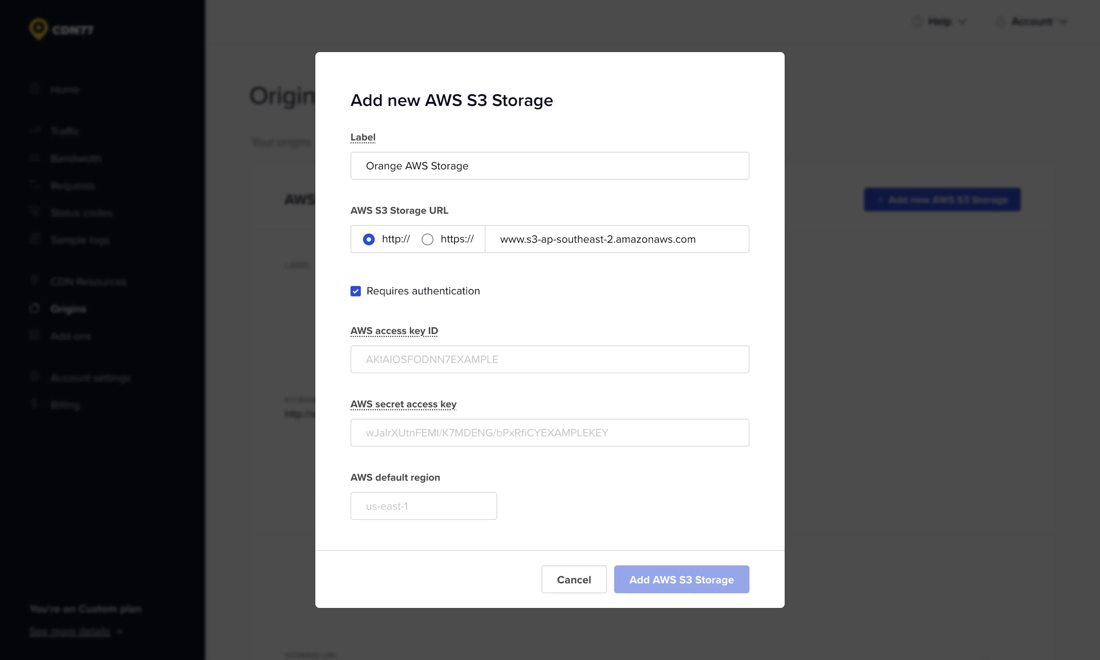 Types of Origin | CDN77 documentation