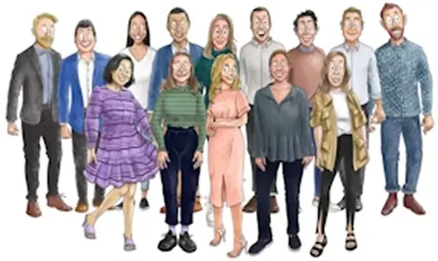 Illustration of the Yarno team