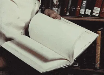 Turning blank pages