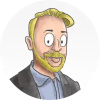 Illustration headshot of Mark Egger