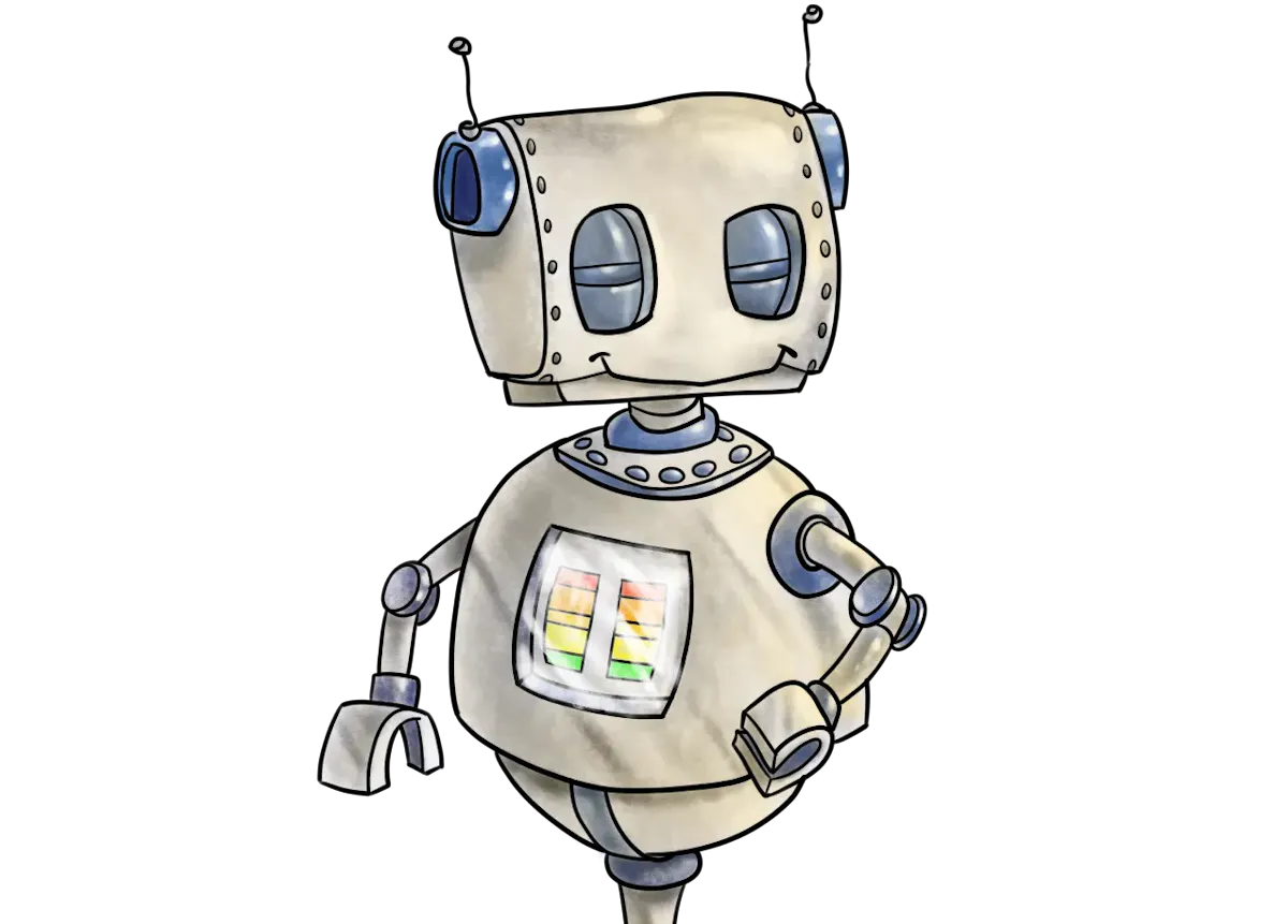 An illustration of a robot