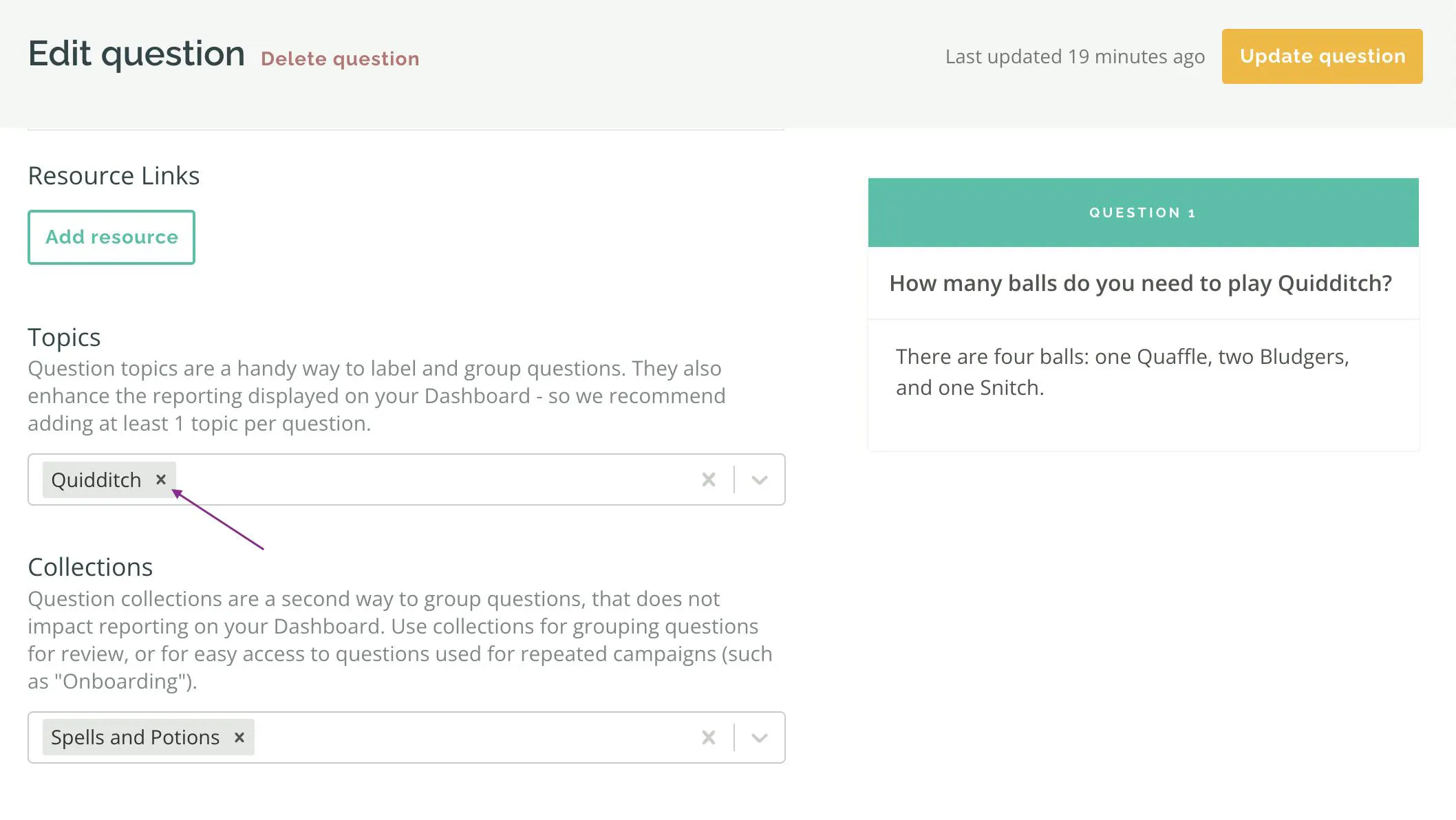 Removing a topic