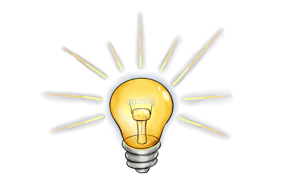 Illustration of a lightbulb