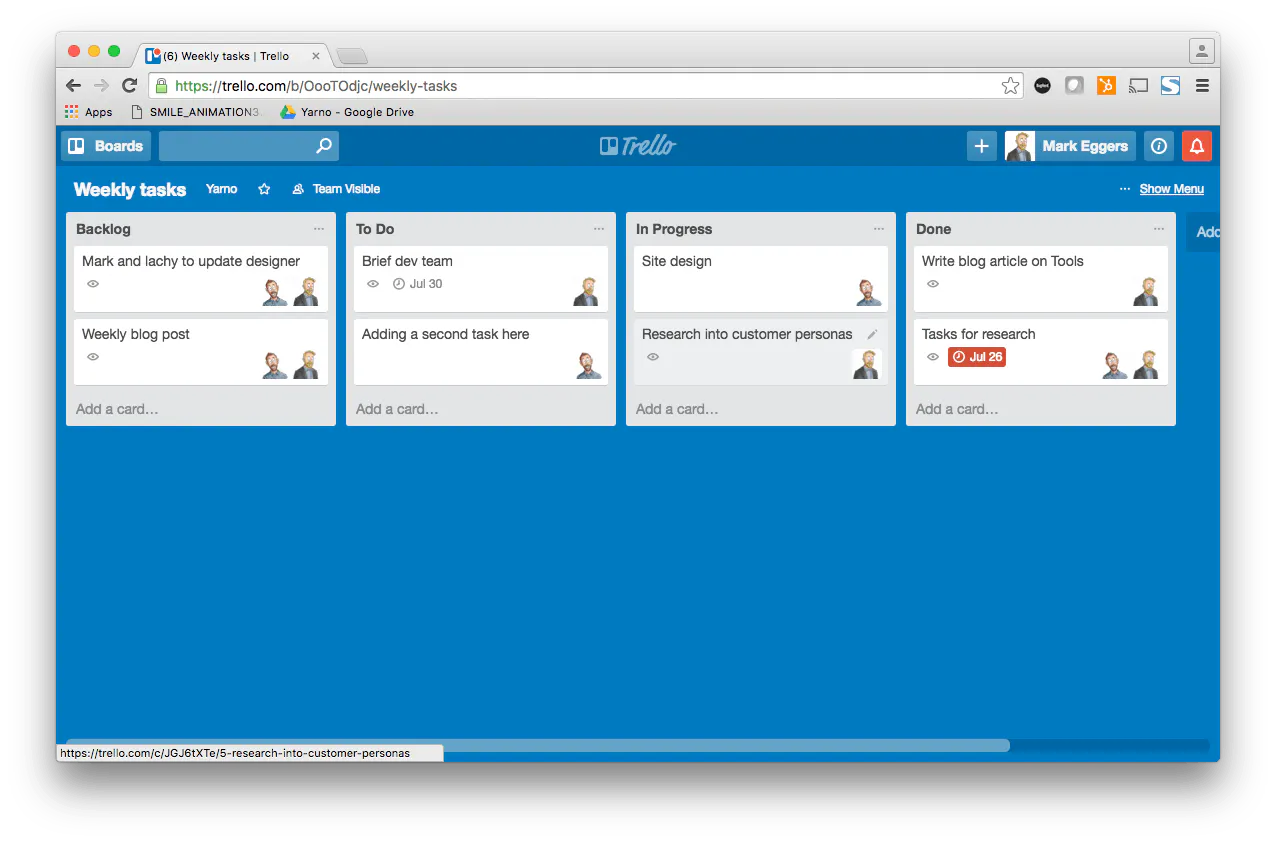 Trello board
