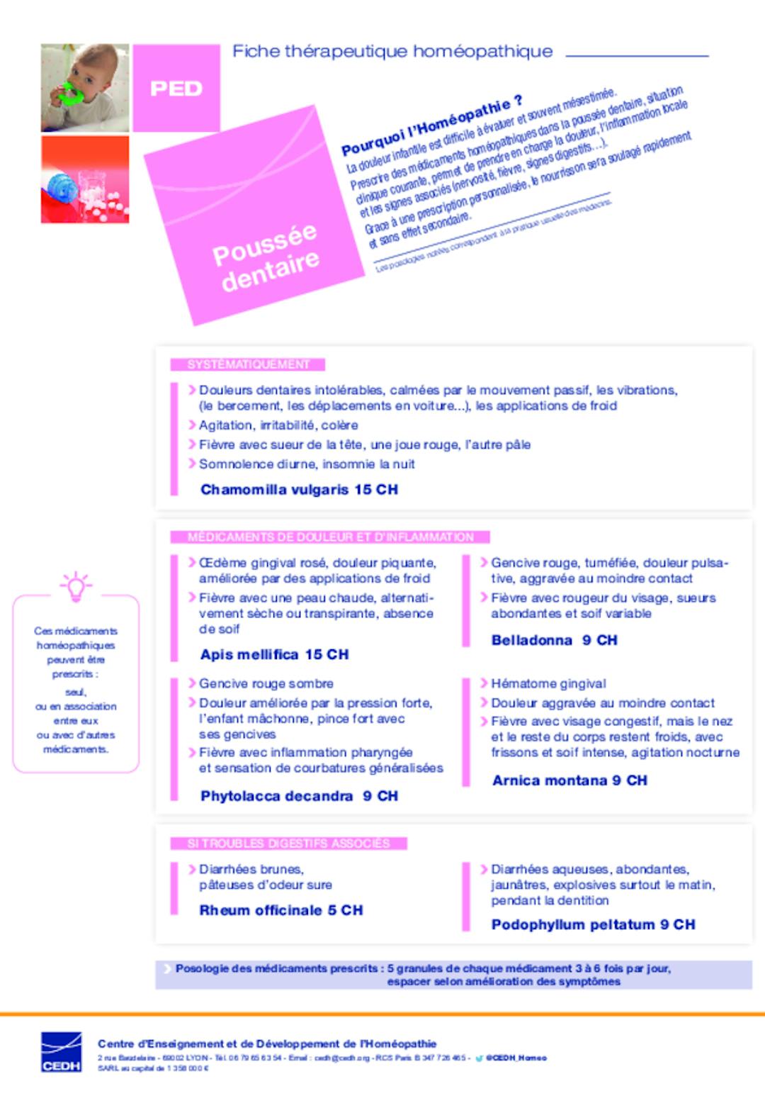 Pousée dentaire