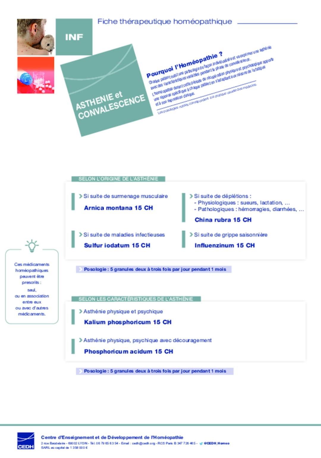 Asthénie et Convalescence