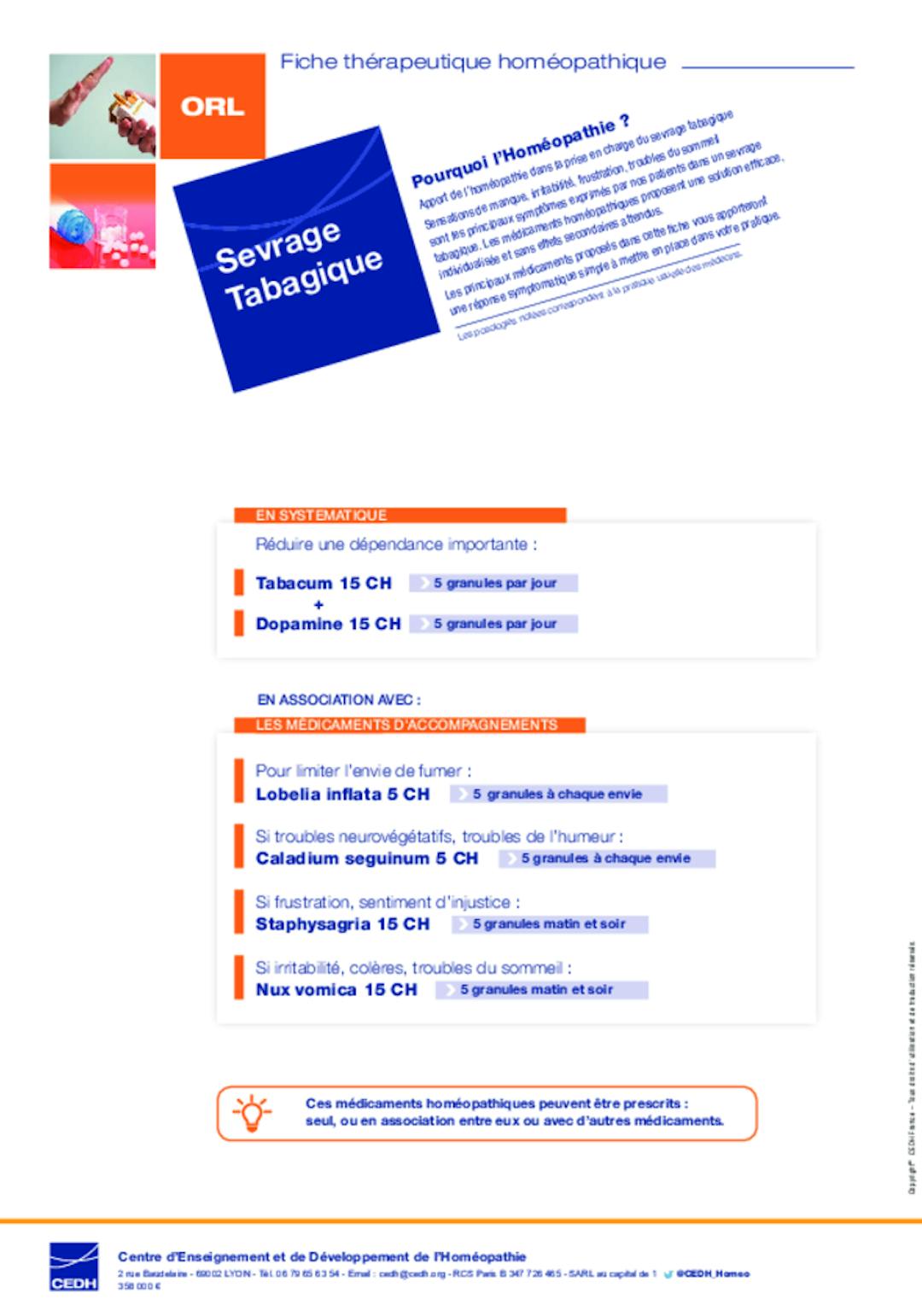 ORL & Pneumologie - Sevrage Tabagique