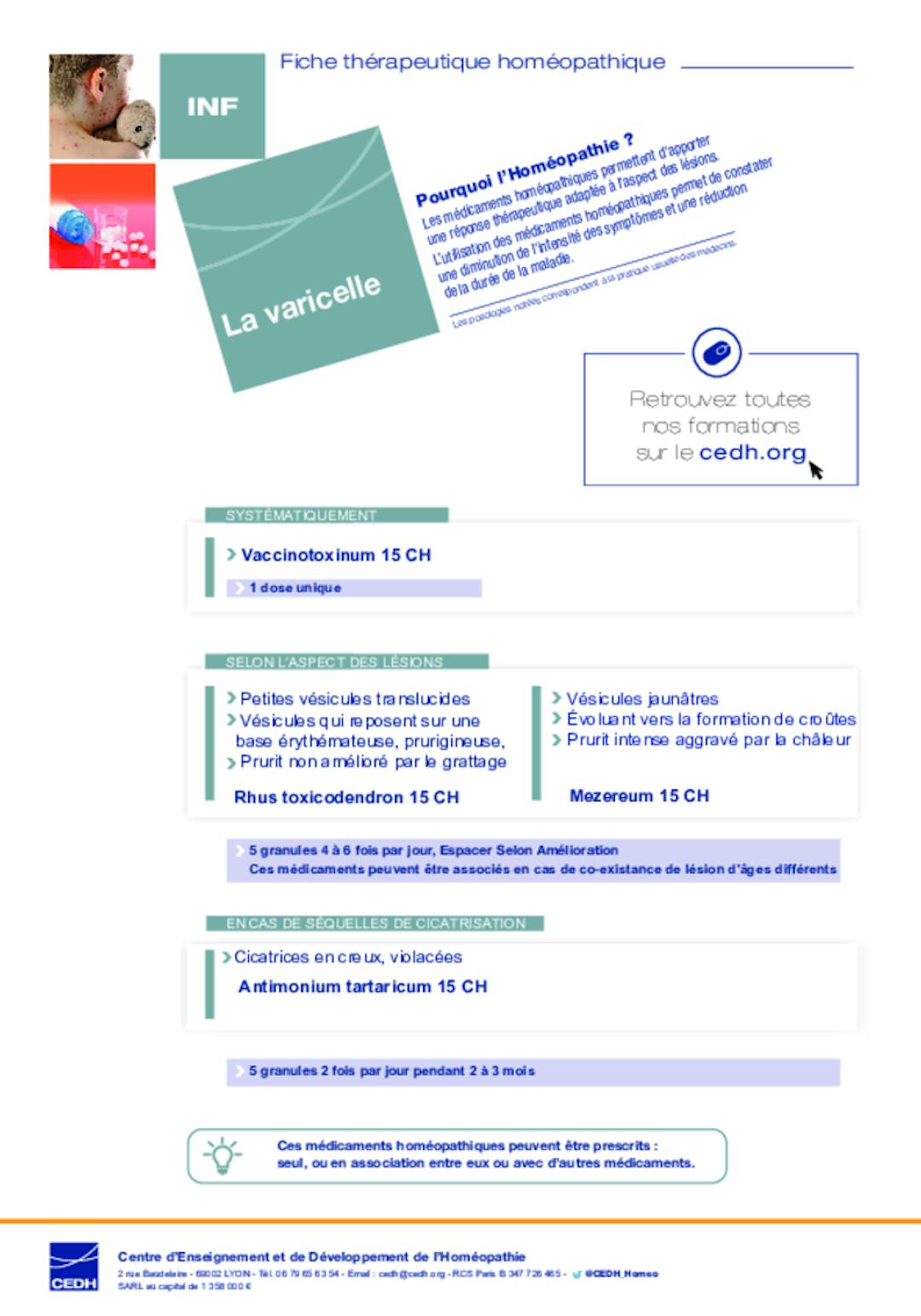 Fiche téra Varicelle