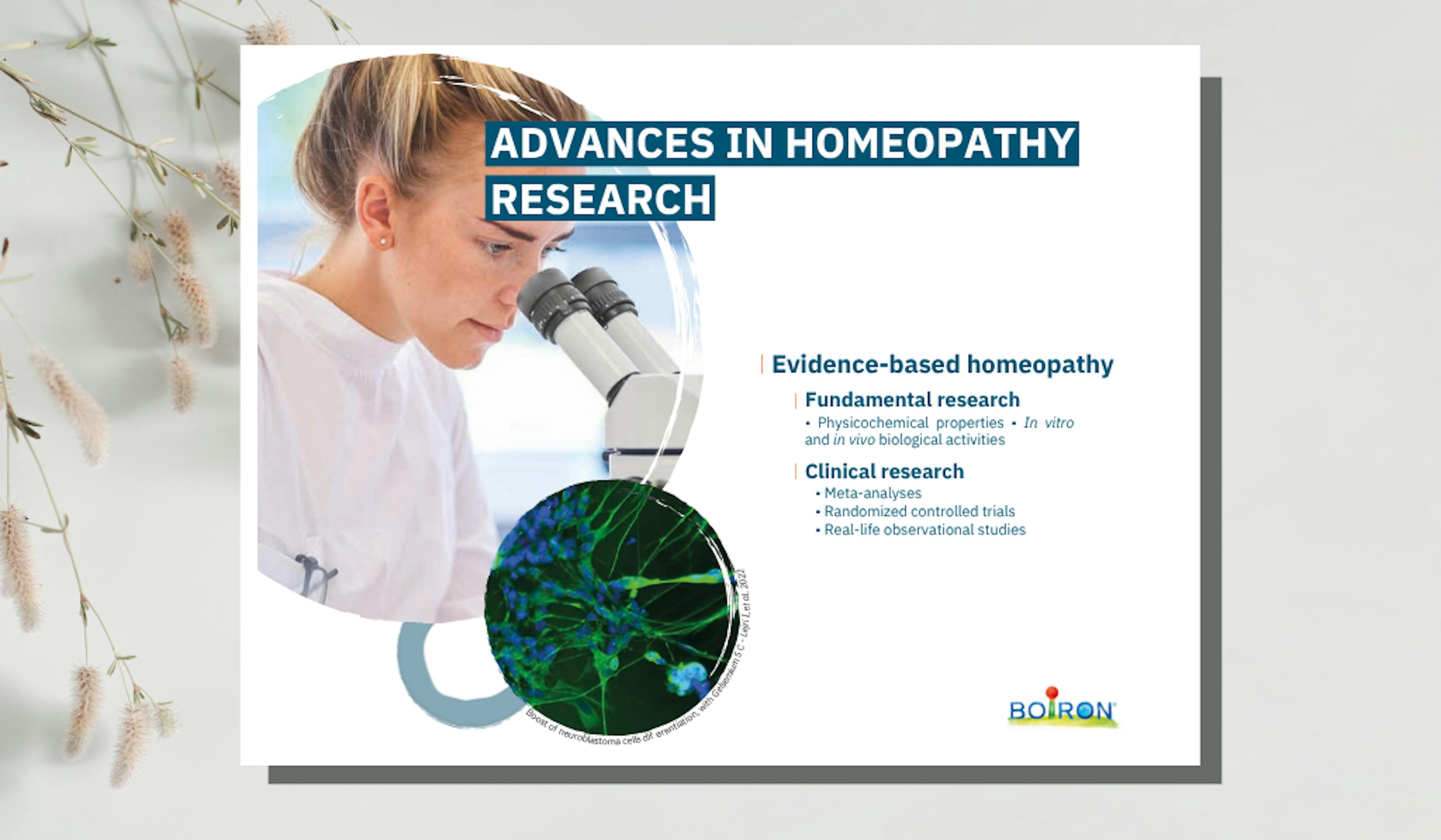 Advances in homeopathy research
