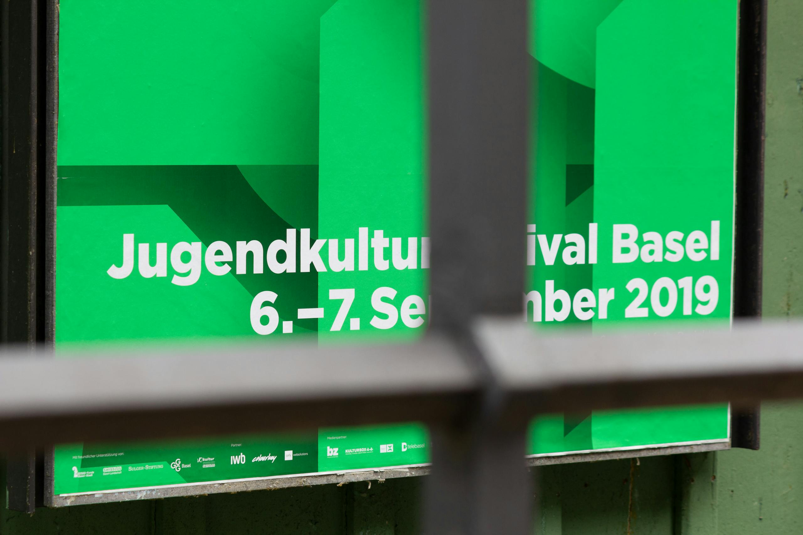 Cedric Kegreiss, Jugendkulturfestival Basel, 2019, Grafik Design, Visuelle Gestaltung, Gratis, Basel, Party, Jugend, Kultur, September