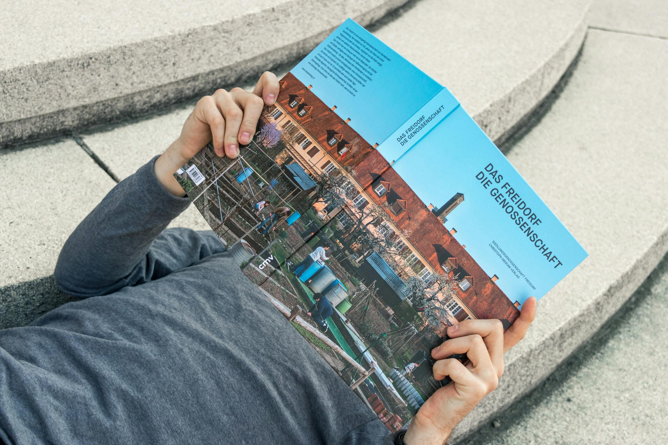Freidorf Muttenz, Cedric Kegreiss, Grafik, Visuelle Gestaltung, Design, Book, Buch, Publikation, CMS, Basel