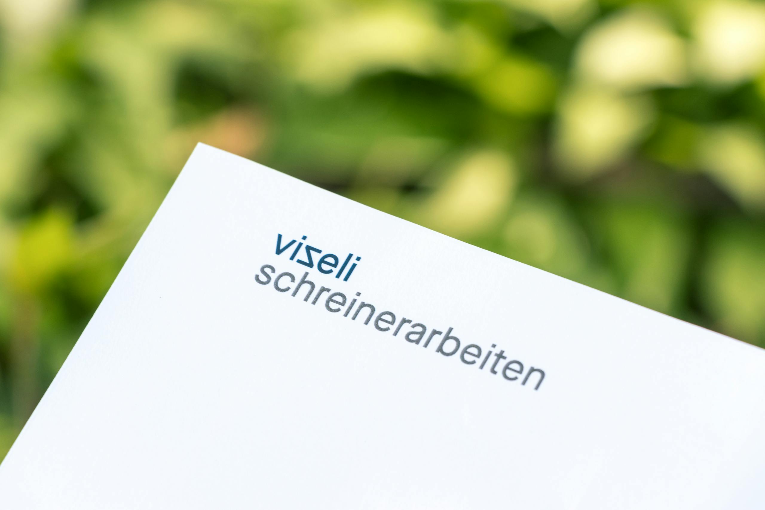 Cedric Kegreiss, Vizeli-Schreinerarbeiten, Basel, Basel-Landschaft, Grafik, Corporate Design, Design, Schreiner, Holz, Holzbau, Visuelle Gestaltung
