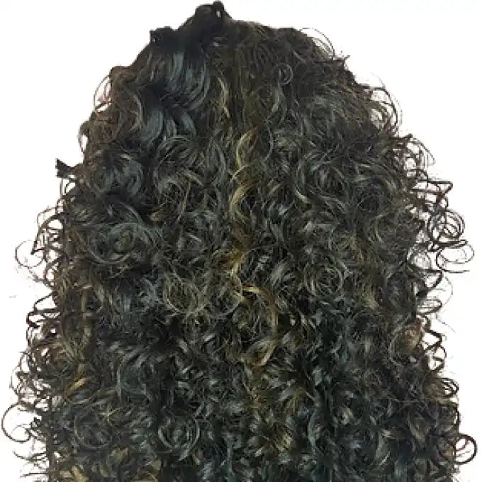 Big Curls Synthetic Hair Black Back