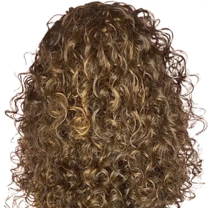 Big Curls Synthetic Hair Maroon Front