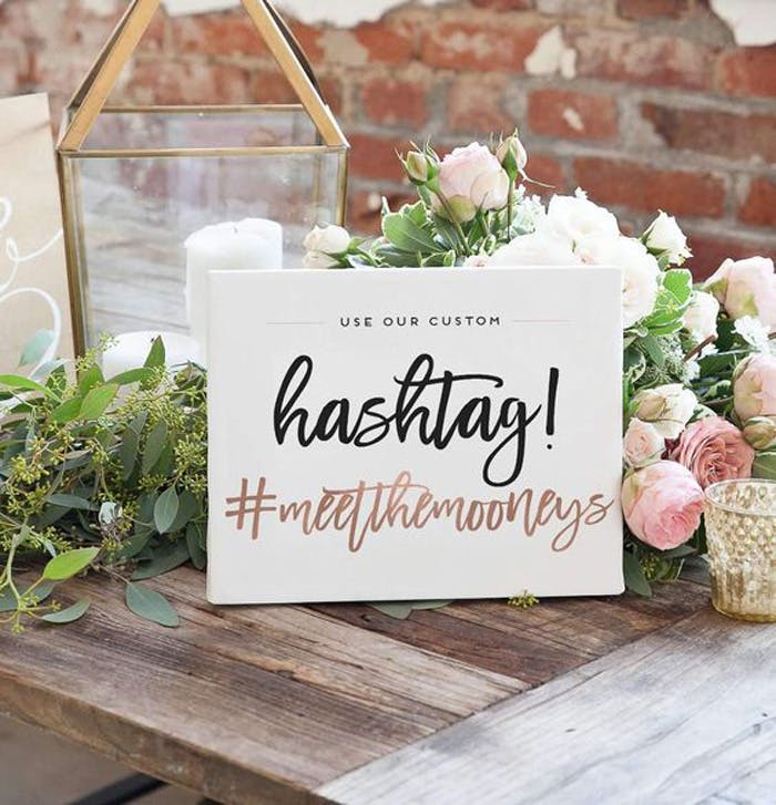 Wedding hashtag