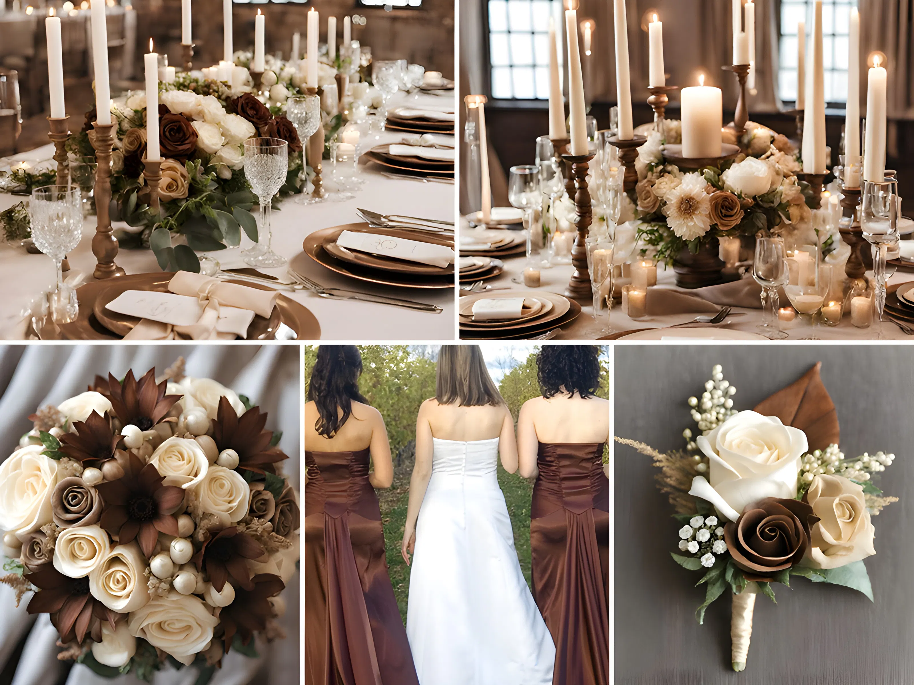 Brown wedding inspo