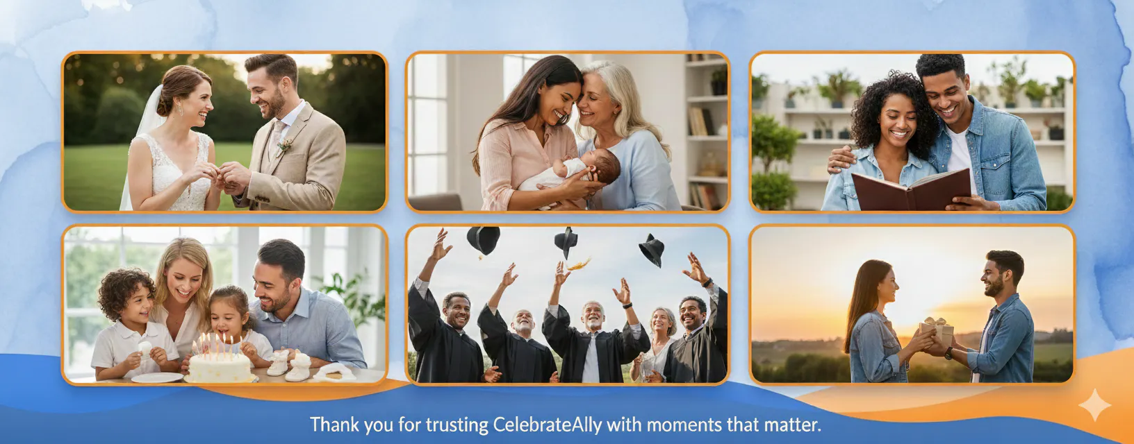 Collage of celebrations