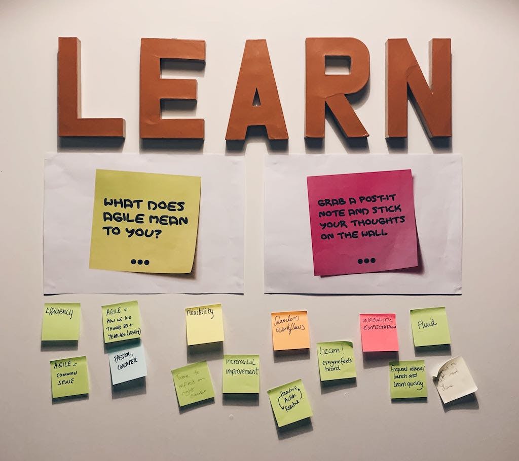 Attendees added Post-It notes to our 'Wall of Agile' to let us know what agile means to them