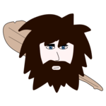 Illustration of a prehistoric era SEO practitioner