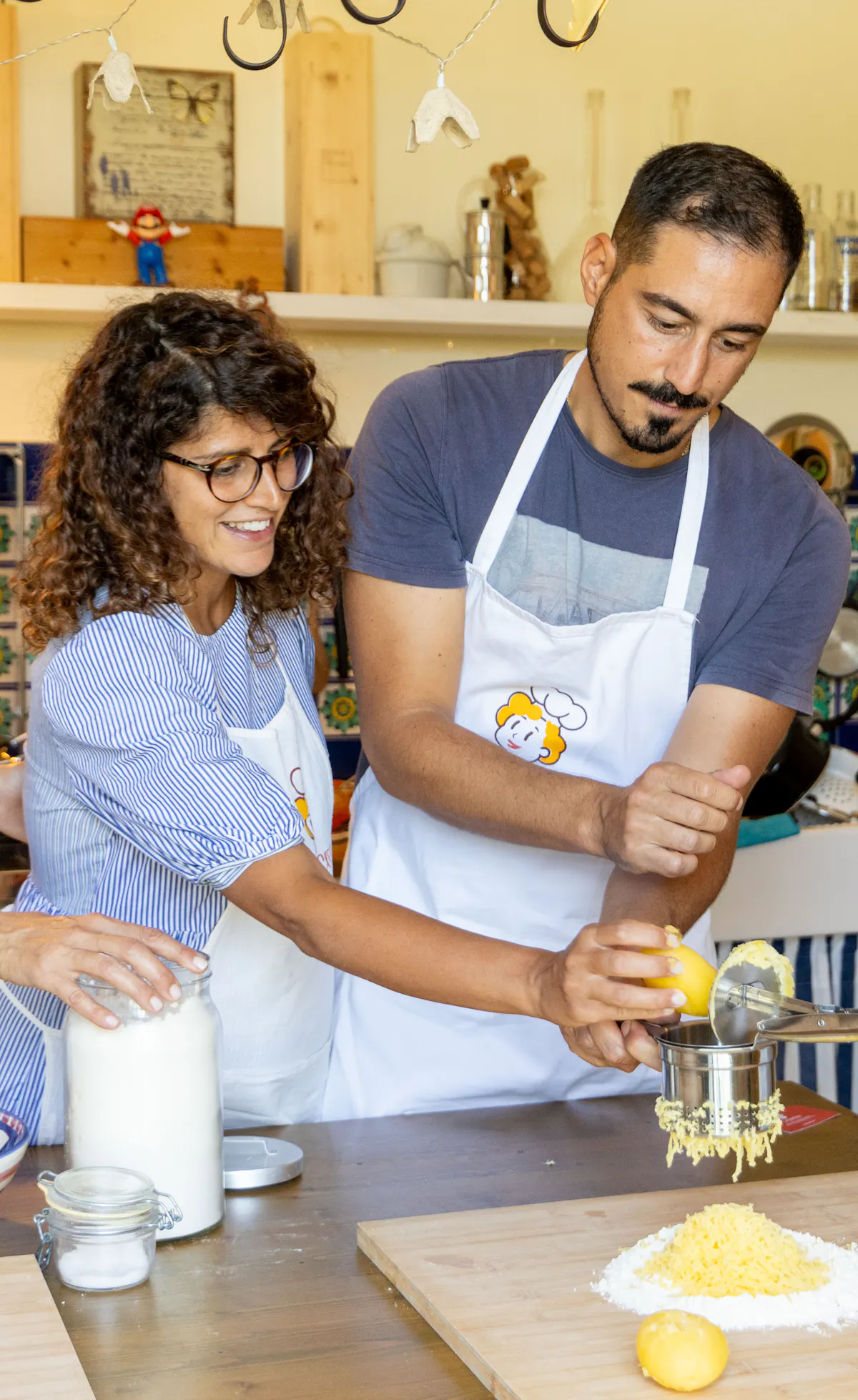 People in cooking class