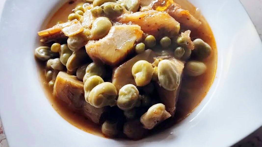 Frittedda by Cesarina Francesca, peas, artichokes, fava beans