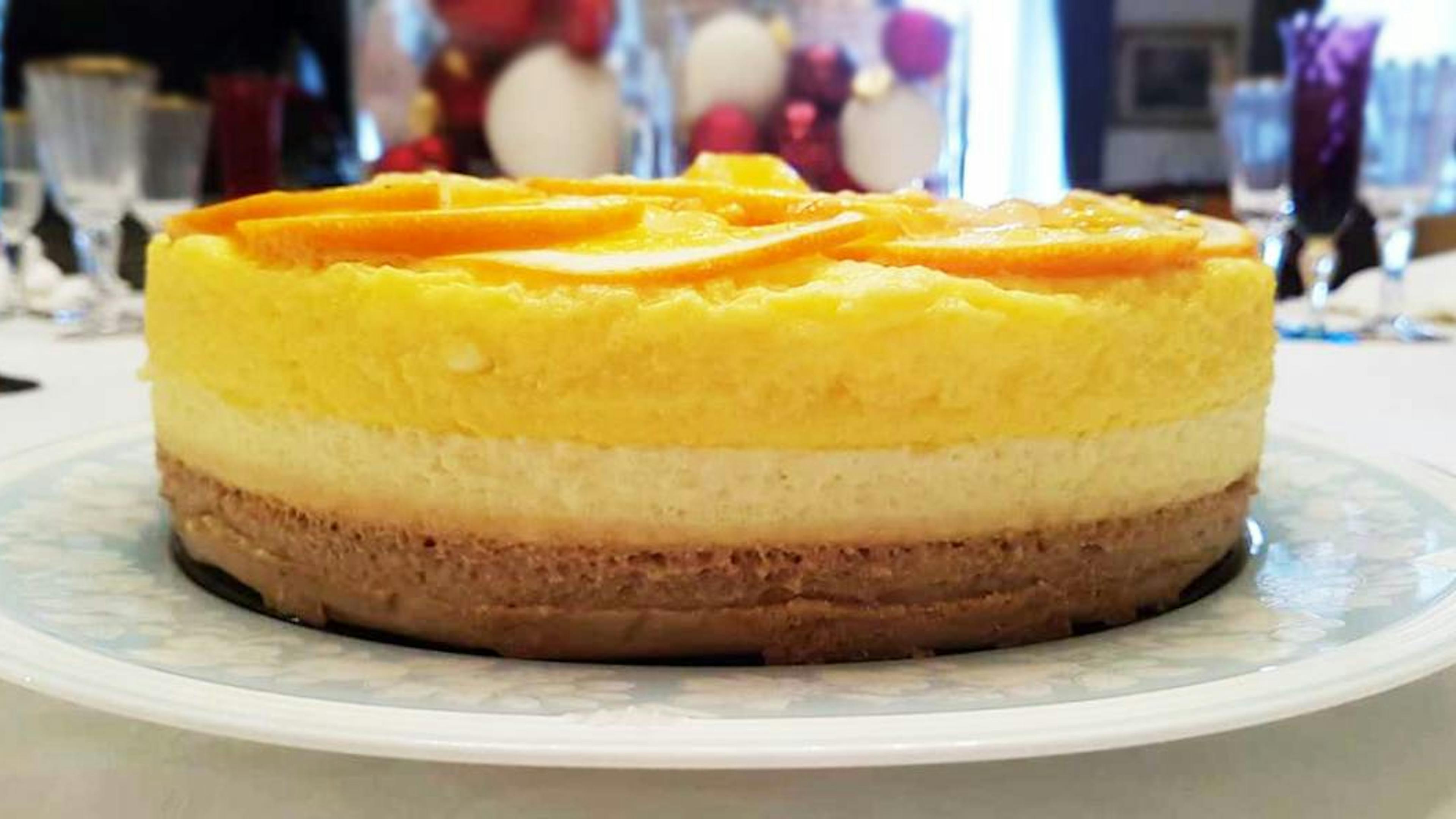 Mousse cake due cioccolati e arancia