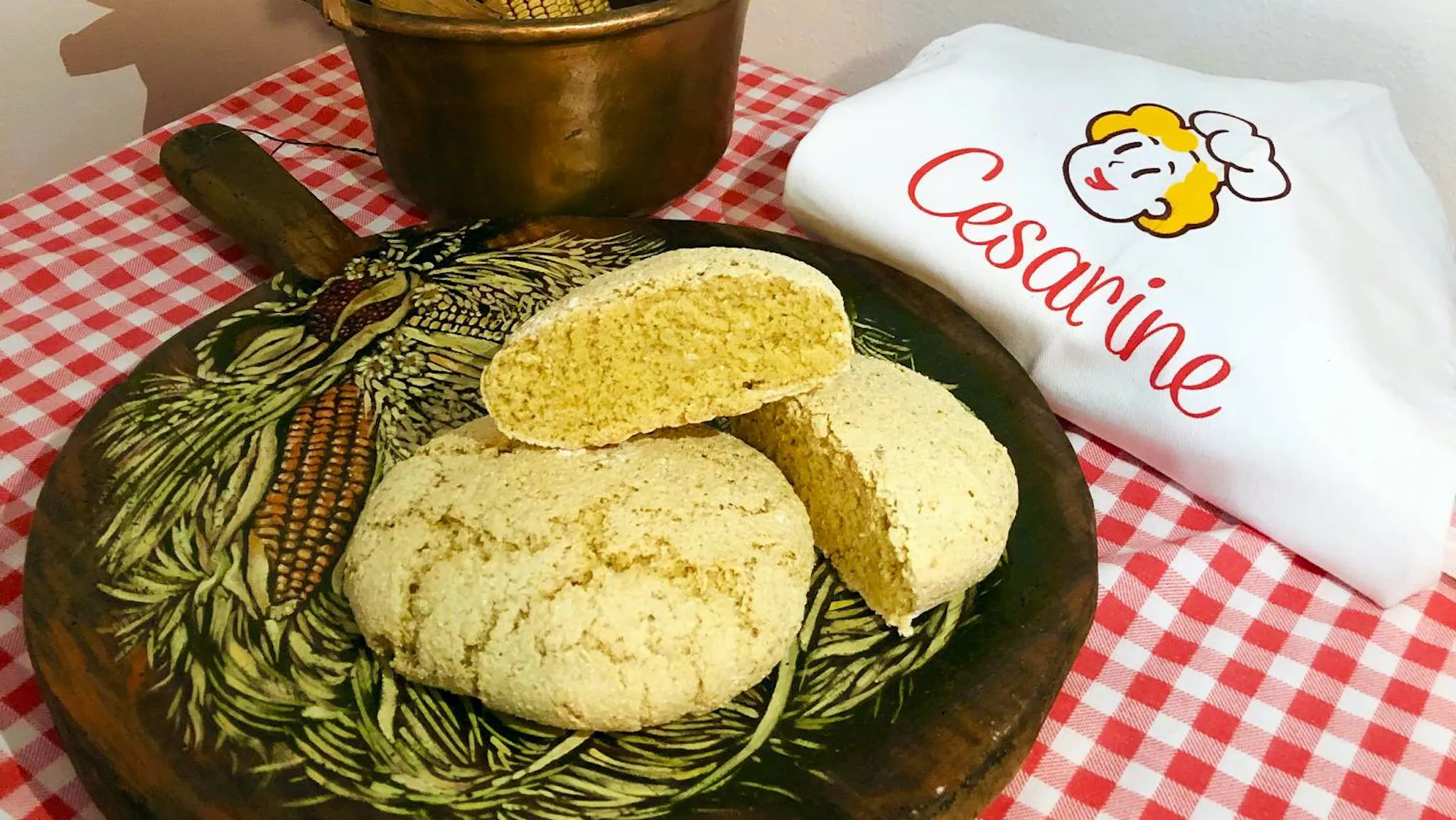 Pan Giald (yellow bread) from Brianza