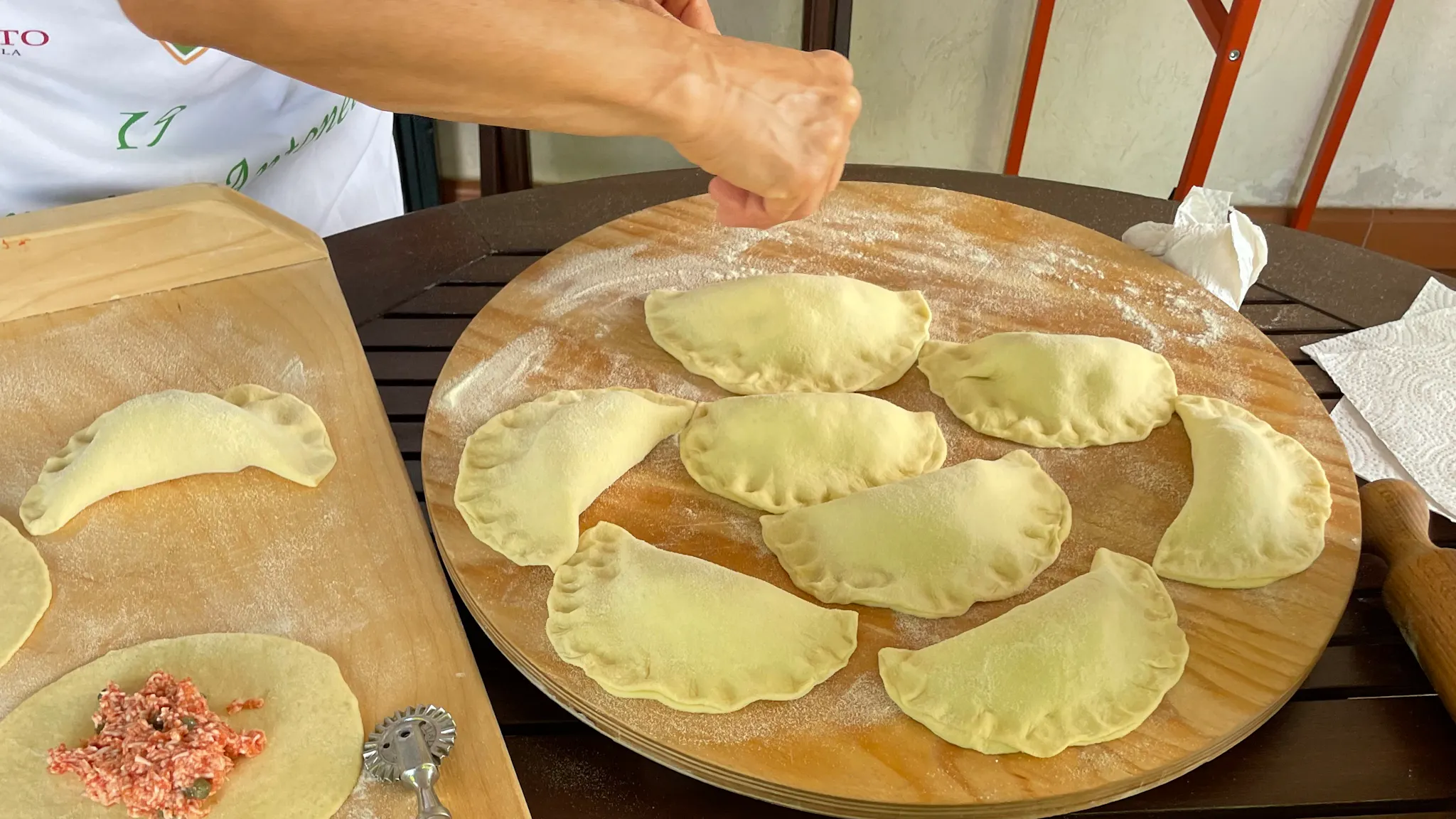 Zubereitung der Panzerotti aus Apulien