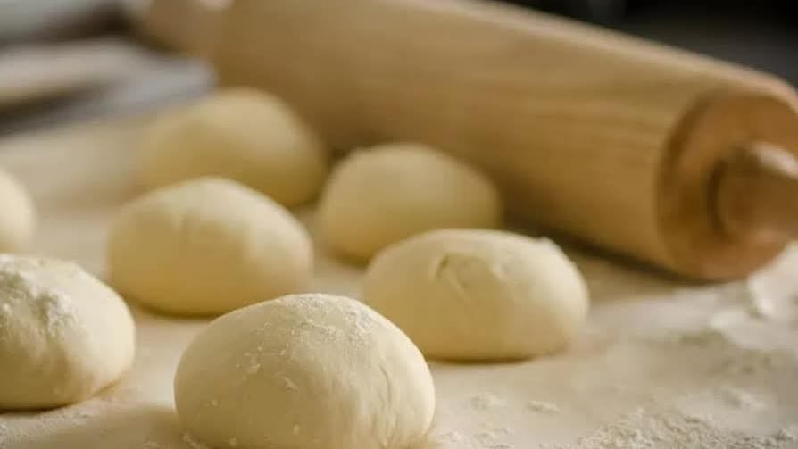 Preparation of Dormienti, the traditional Pugliese dessert