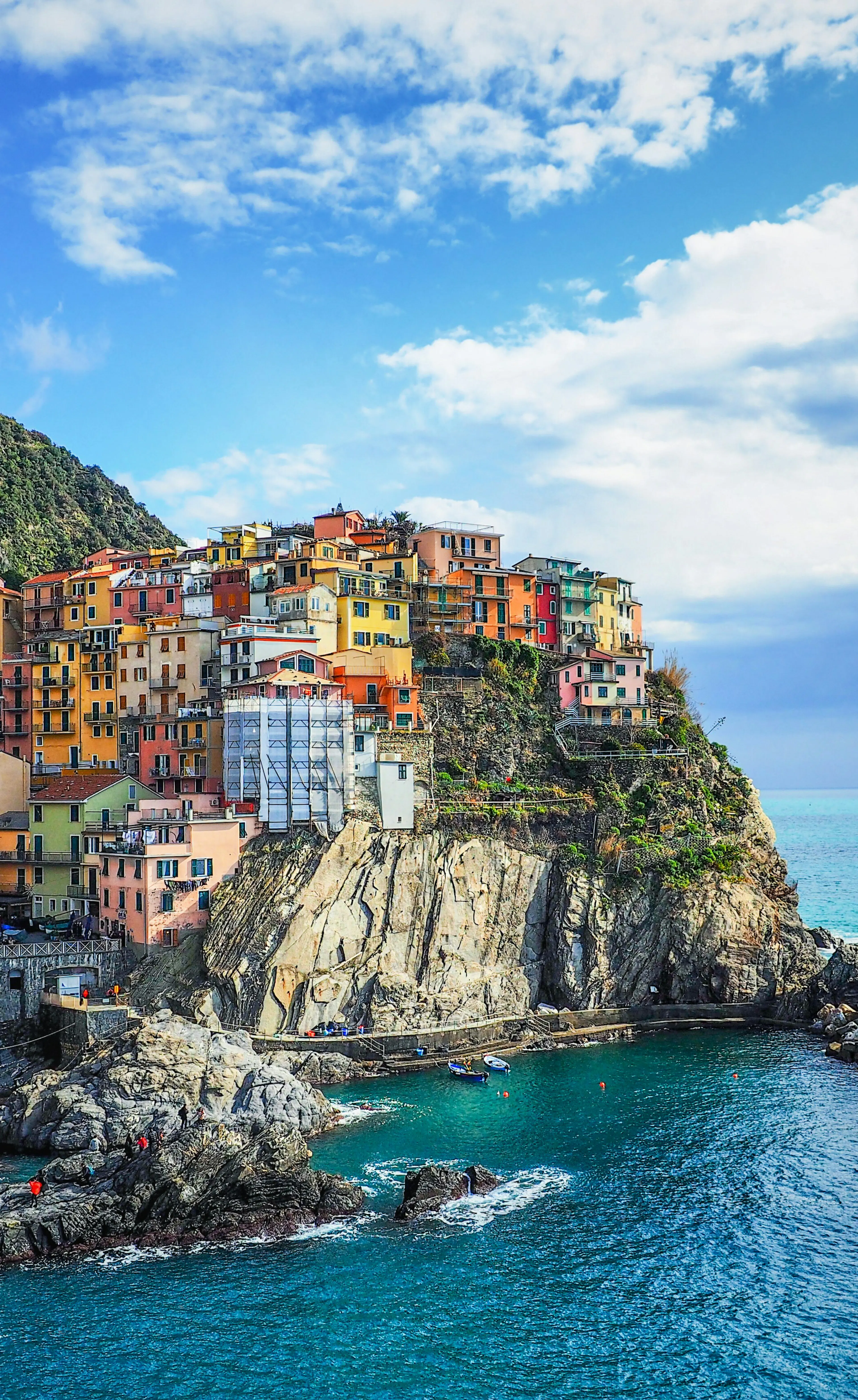 Cinque Terre, mare, scogliera, Liguria